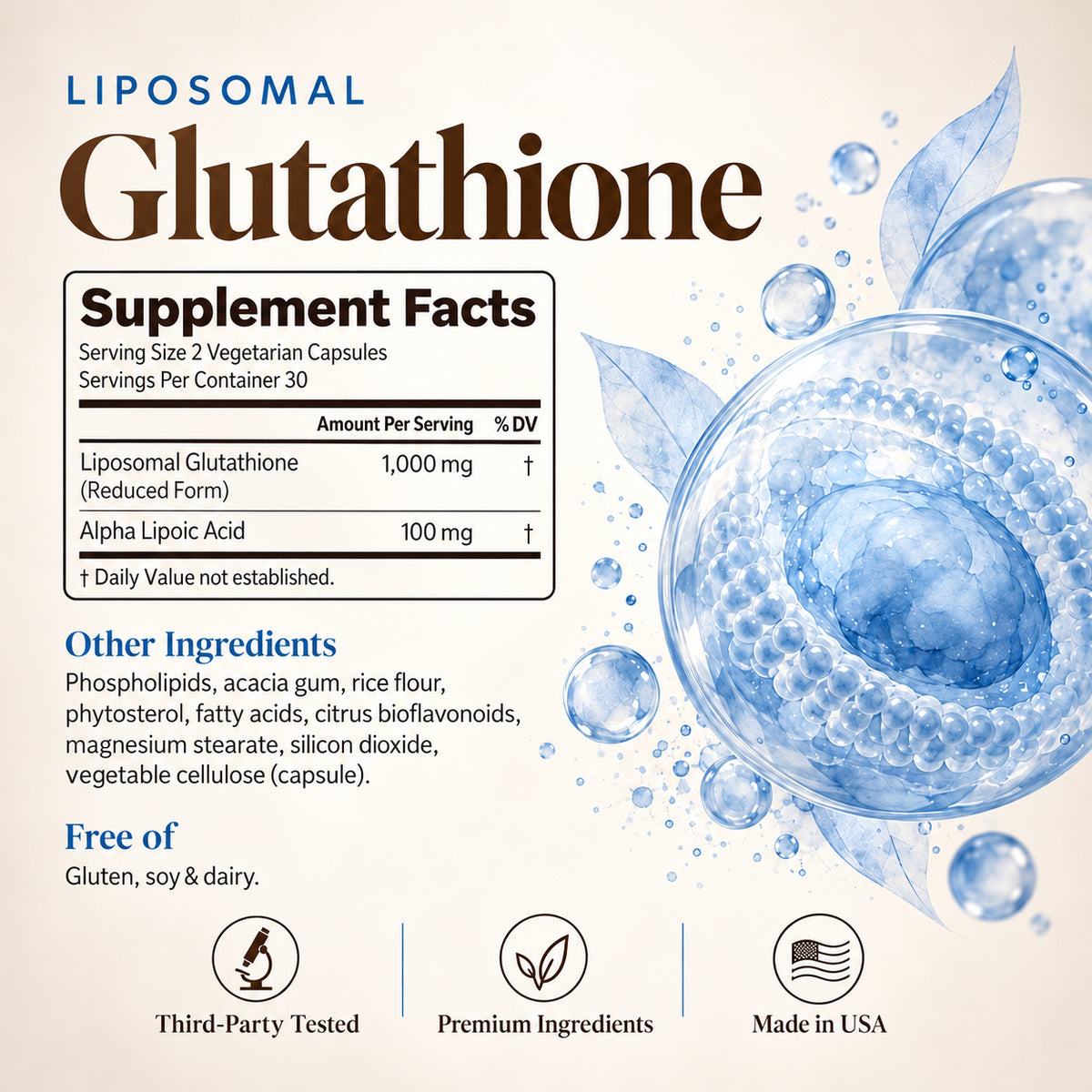 Liposomal Glutathione + Alpha Lipoic Acid